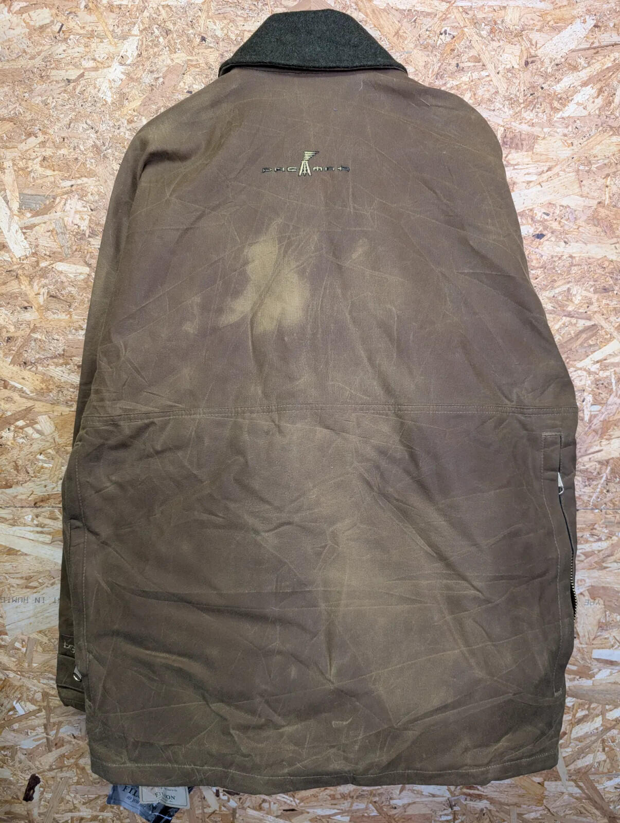 Filson 641N Tin Cloth Field Jacket Mens XL Tan Waxed Canvas USA NWT Mackinaw