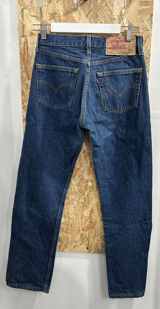 Levis 501 W28 L30 Vintage 90s Jeans Stonewashed Blue Straight Leg Regular Fit