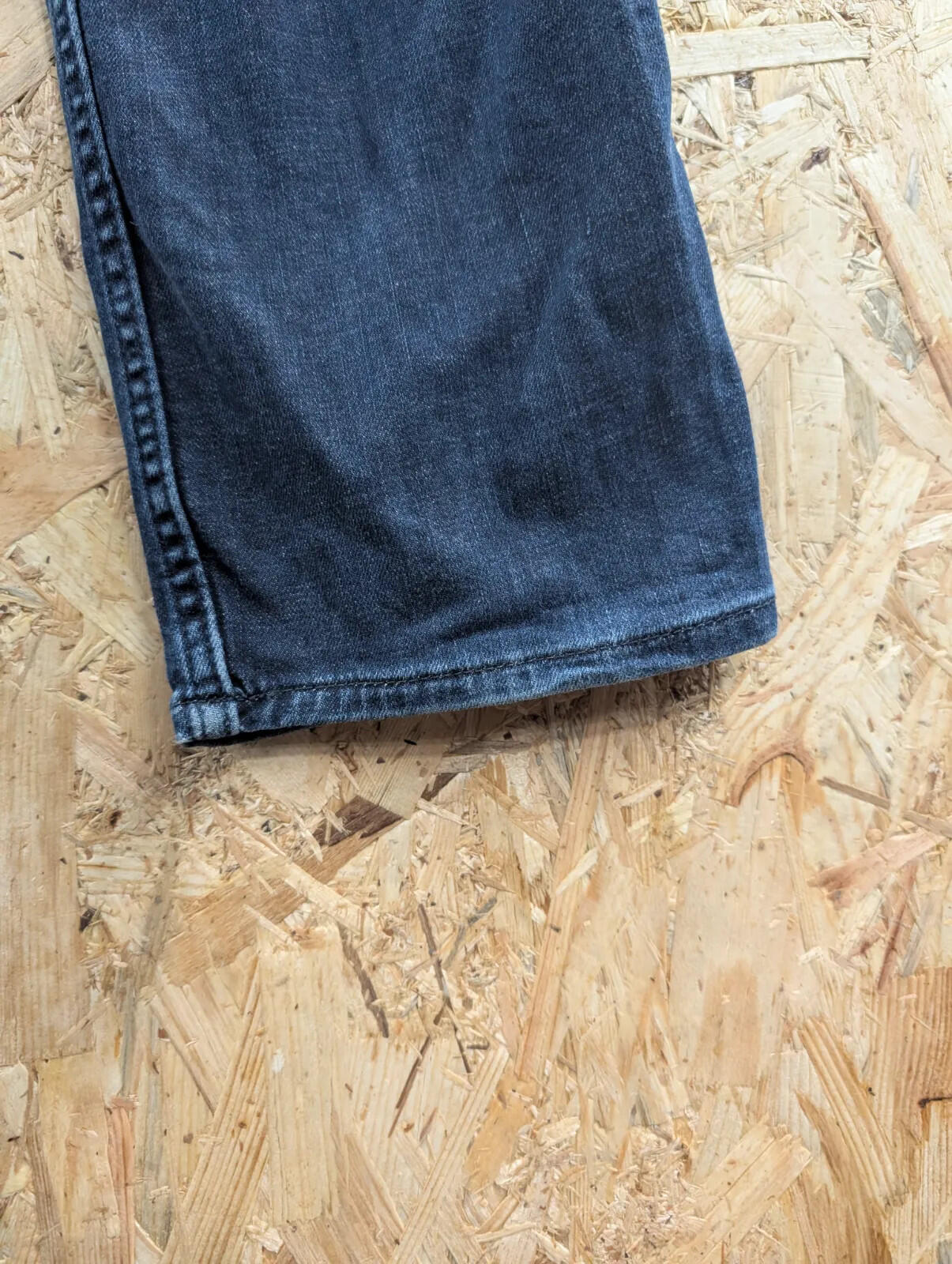 Hugo Boss Delaware Jeans Mens W34 L32 Dark Blue Wash Stretch Denim Slim Fit Zip