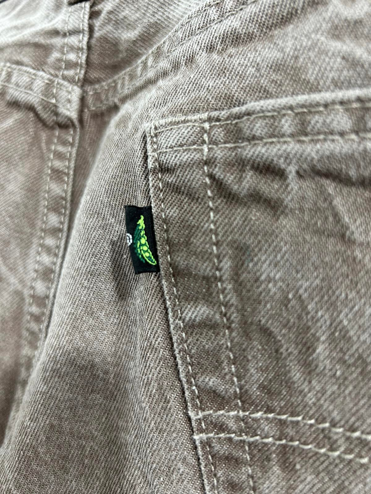 Levis 501 Fresh Produce Jeans W38 L31 Tall Beige Brown Denim Button Fly LVC