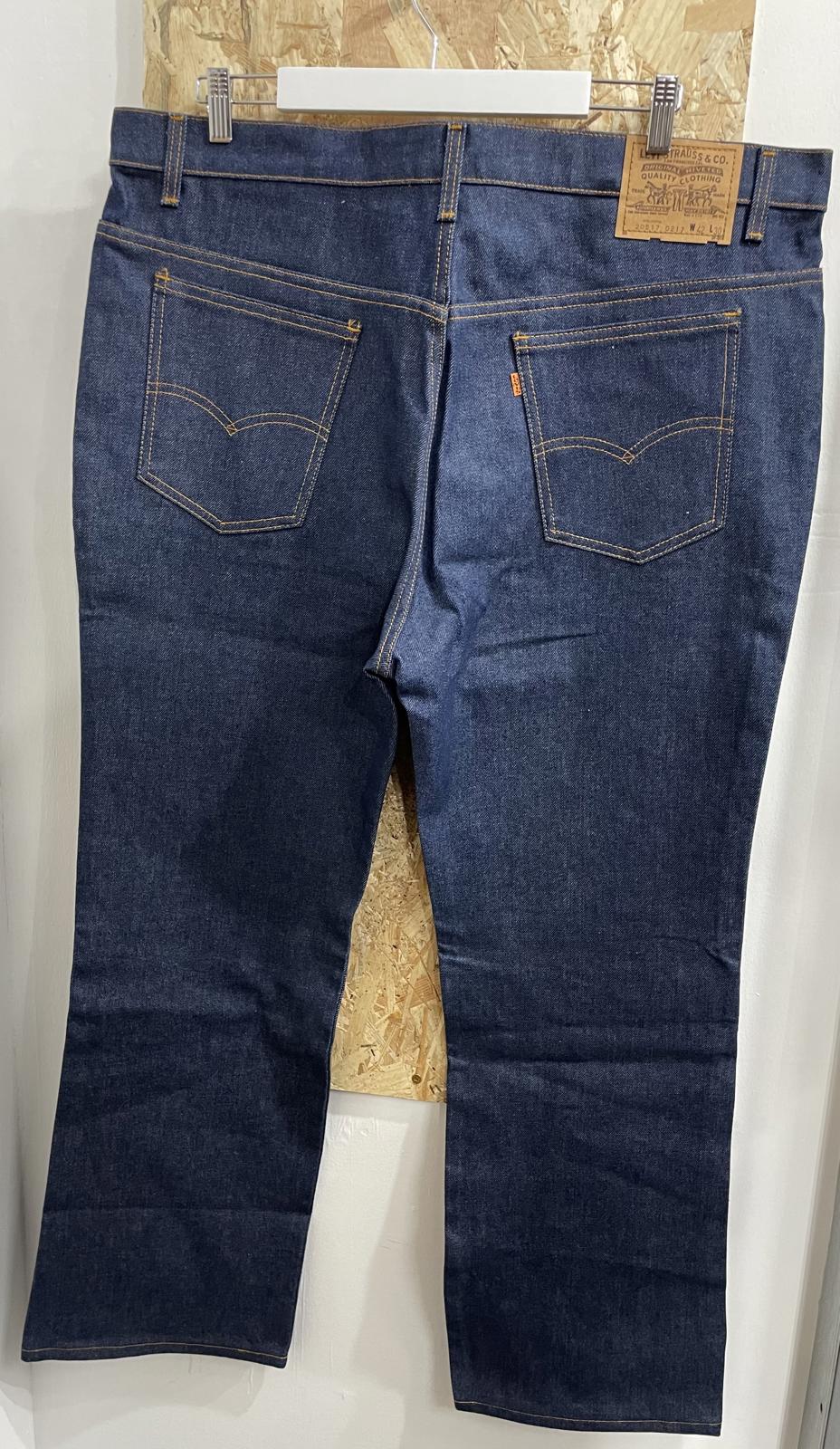 Levis 517 Straight Jeans W42 L30 Made in USA Indigo Blue Denim Vintage 70s 1976