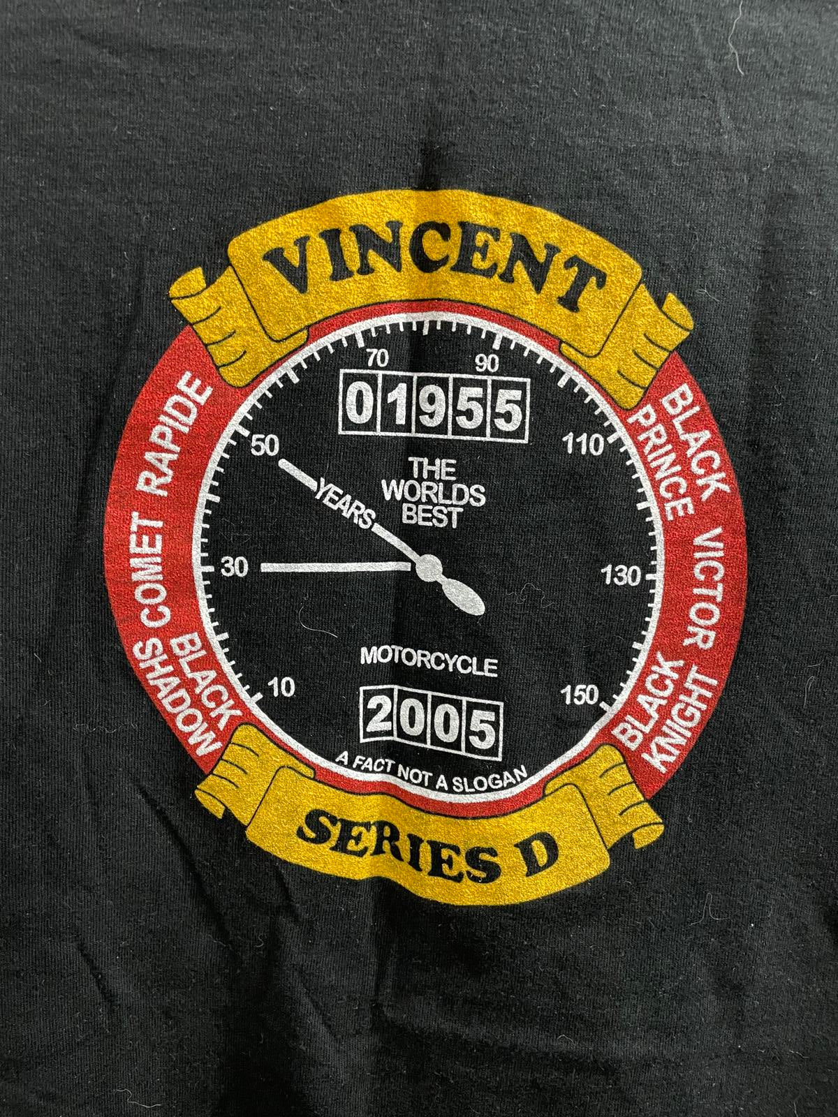 Vincent Series D T-Shirt XL 2005 VOCSC Open Day Rally Vintage Y2K Starworld