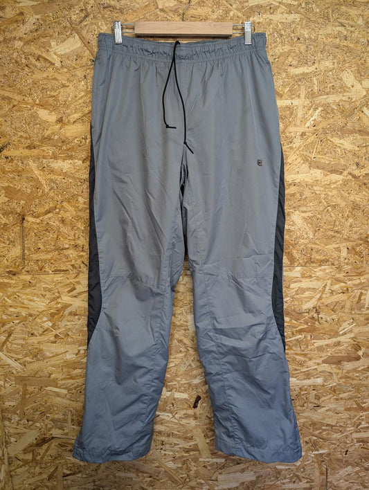 Nike Vintage 90s Track Pants Men Large Water-Repellent Grey Oversized Baggy
