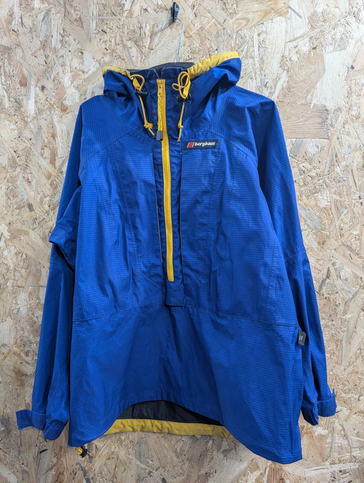 Vintage Berghaus Extrem Smock Jacket Women UK12 Blue Gore-Tex Waterproof 90s GTX