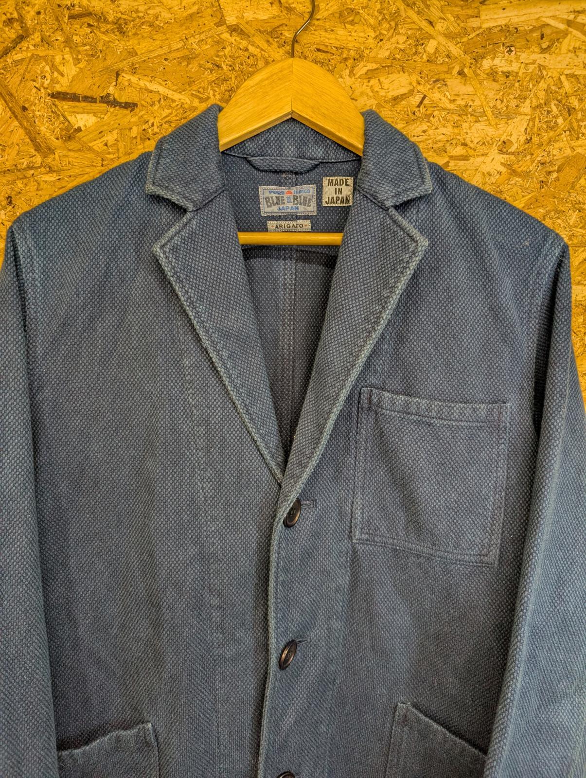 Blue Blue Japan Workwear Pure Indigo Longline Chore Jacket Thick Cotton Small