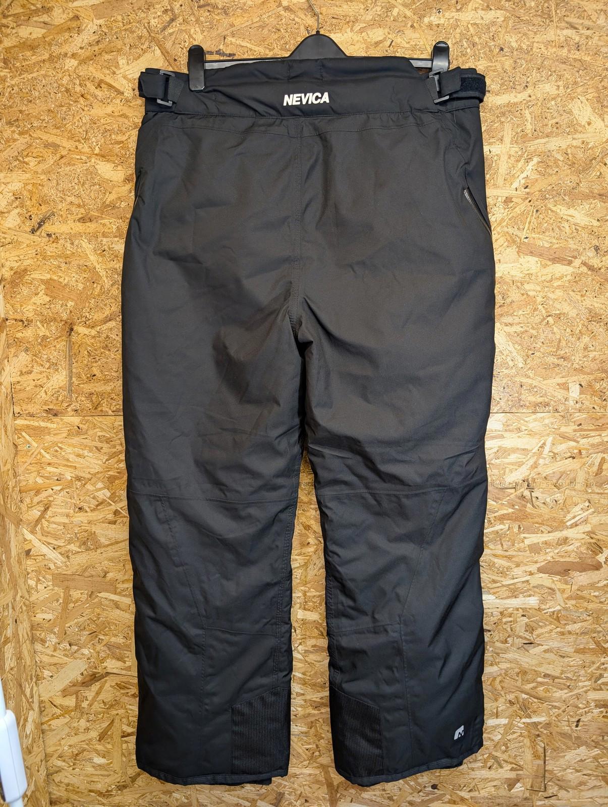 Nevica ZX Mens Ski Trousers XXL W36 W38 Black Waterproof Snow Pants Salopettes