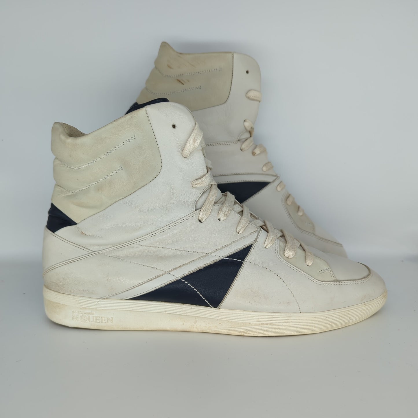 Puma x Alexander McQueen Vintage Hi Top Sneaker White Made in Italy UK 8 Eur 42