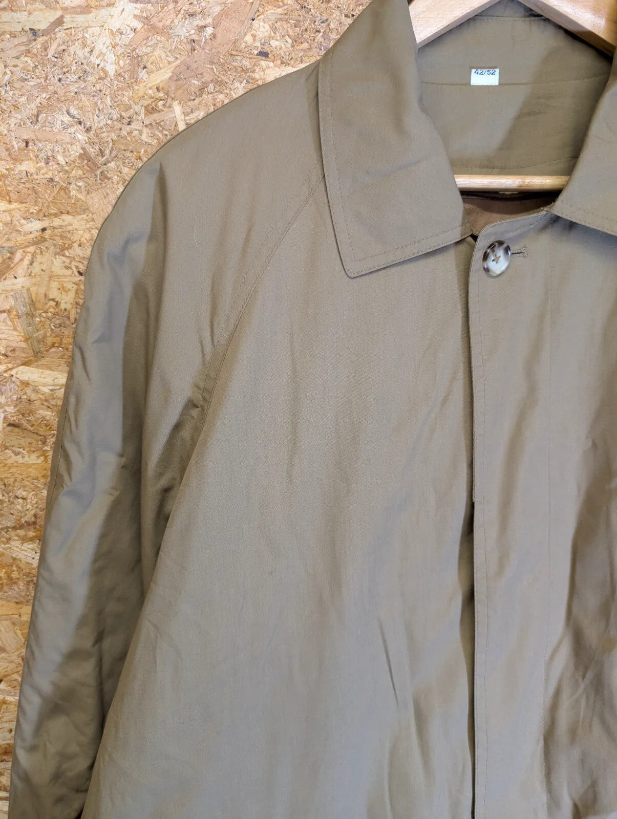 Vintage Yves Saint Laurent Trench Coat Mens Large 42 Khaki Water Repellent YSL