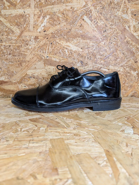 Clifford James Patent Leather Dress Shoes Mens UK 9 EU 43 Black Lace Up Oxford