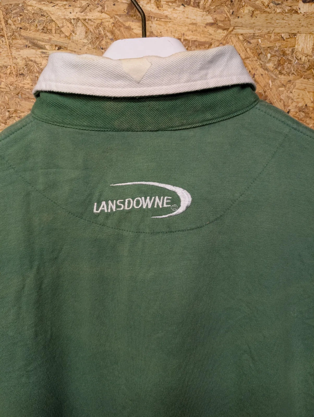 Vintage Ireland Rugby Shirt Mens XXL Green Cotton Lansdowne Logo Embroidered 90s