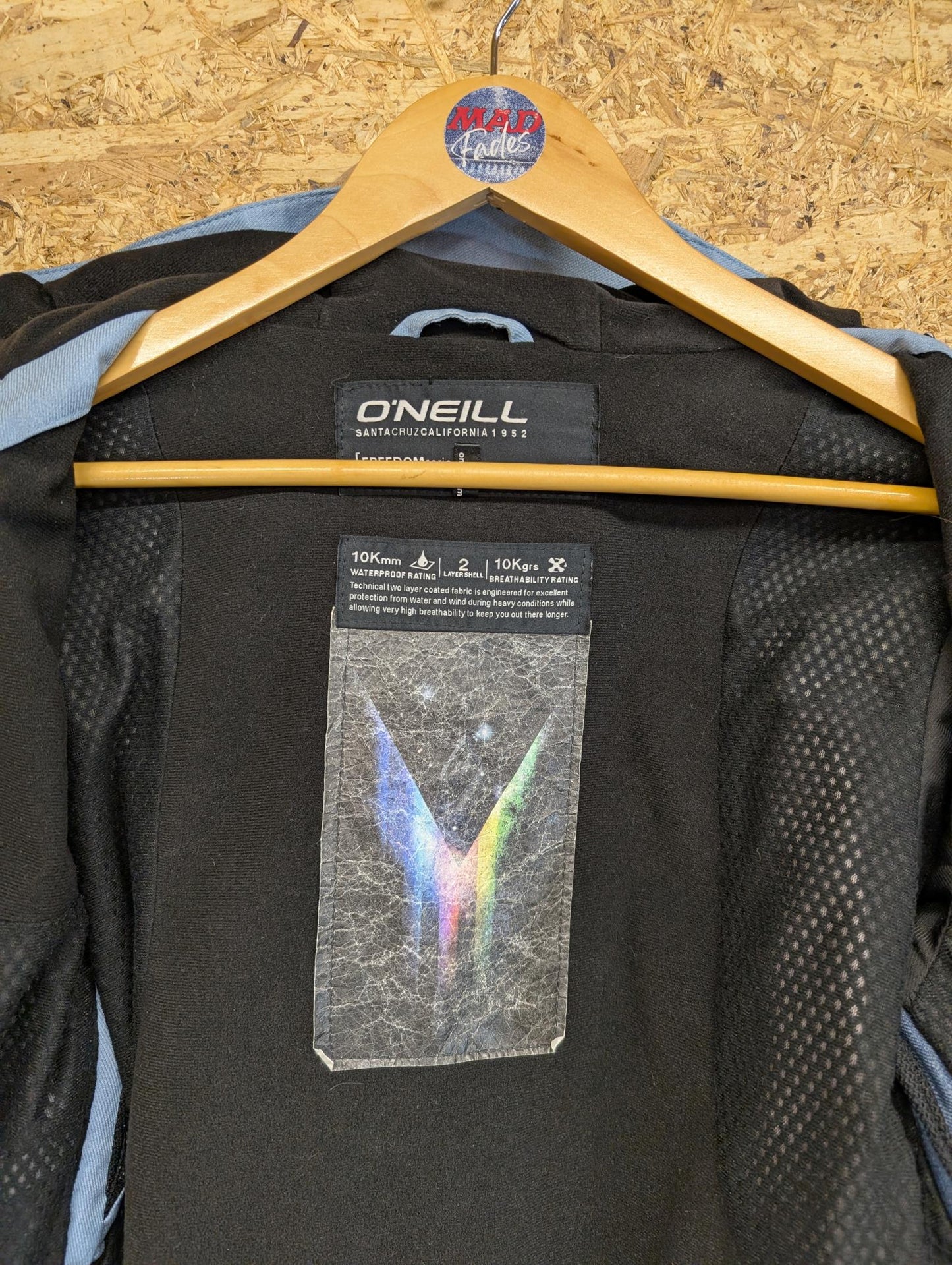 O'Neill Womens Small Snow Freedom Series Ski Snowboard Thermal Jacket Blue