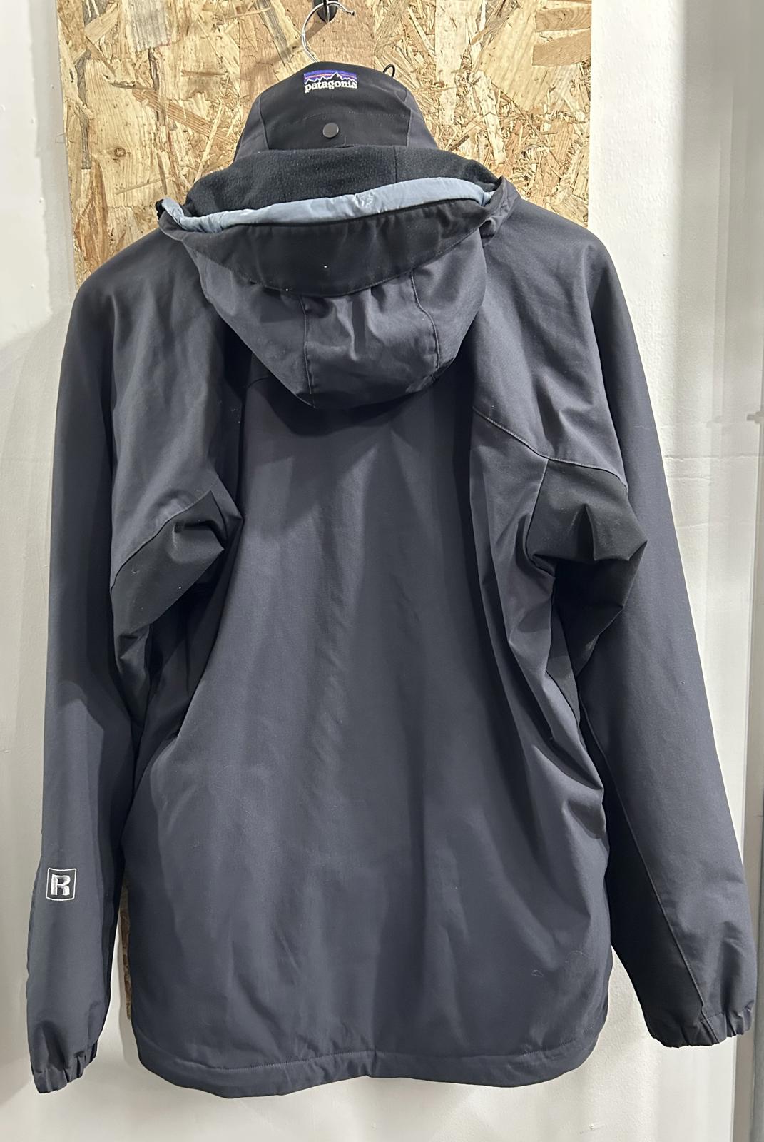 Vintage Patagonia Stretch Boundary Jacket Mens Size Small Grey Blue Fleece Parka