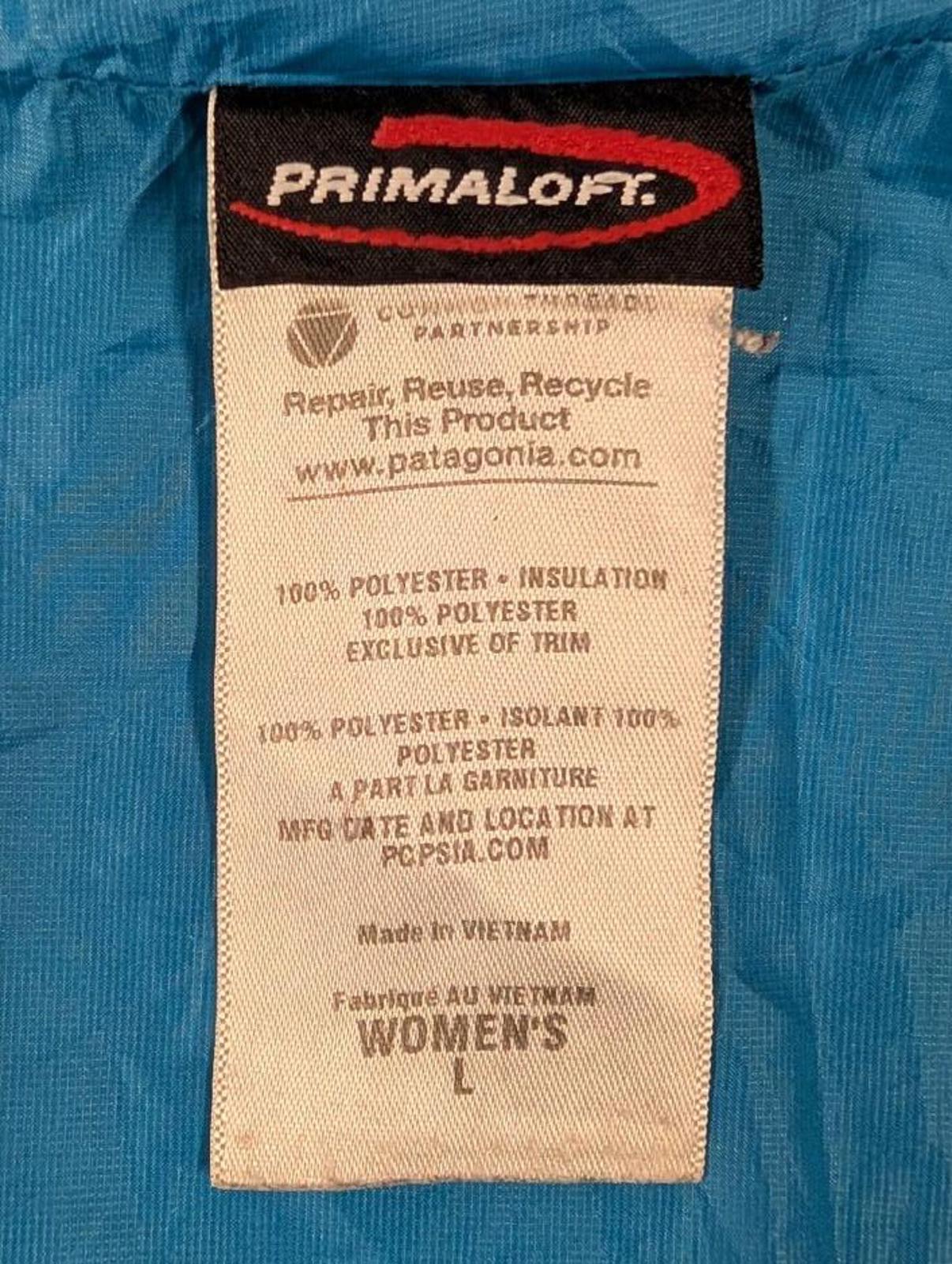 Patagonia Nano Puff Navy Blue Jacket Large Women Quilted Lightweight Layer