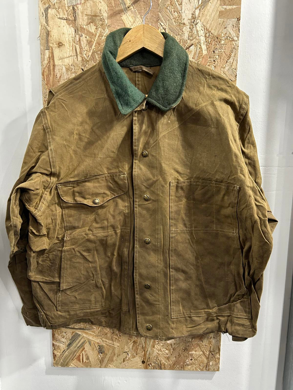 Filson Tin Cloth Jacket Large Style 620 Tin Cloth Coat Made In USA