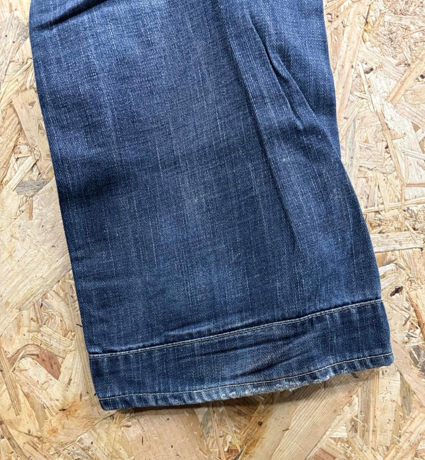 Diesel Zatiny Jeans W33 L32 Men Rigid Denim Dark Blue Straight 00088z Button Fly