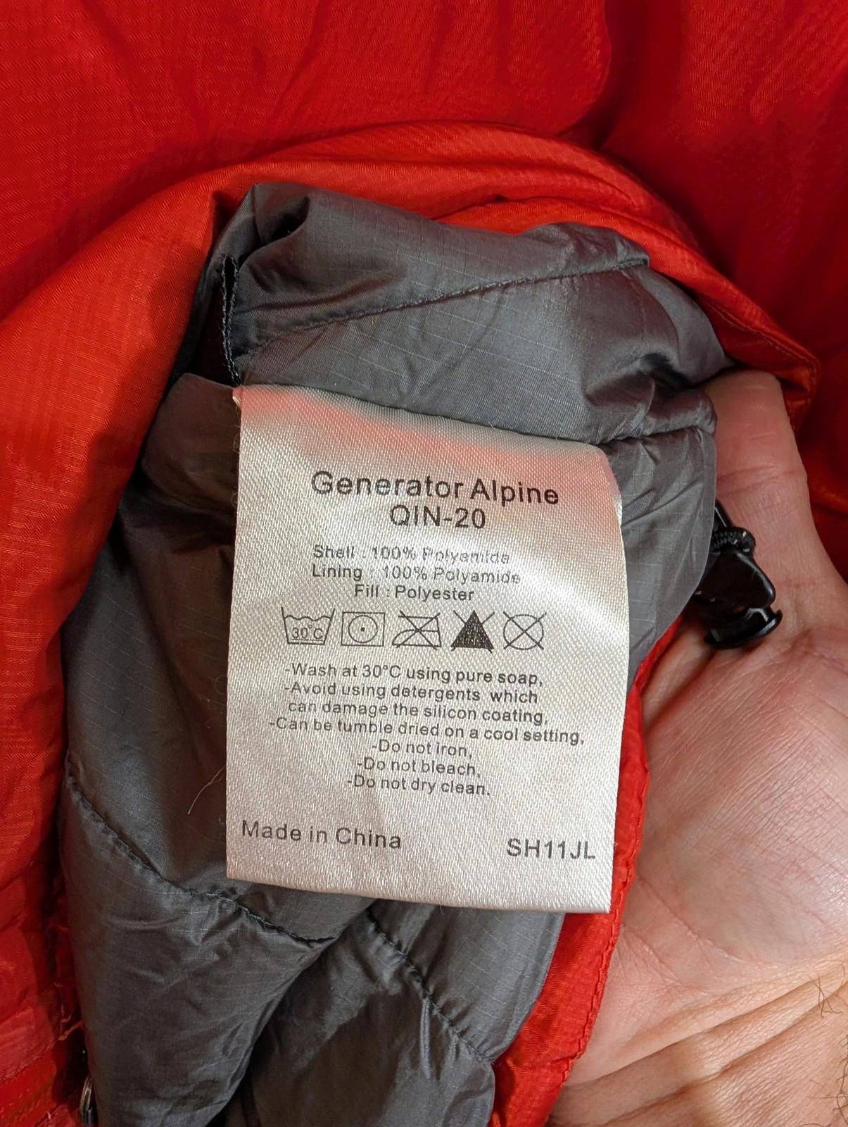 Rab Generator Alpine Jacket Mens Large Hooded Outdoor Hiking Red Pertex QIN-20