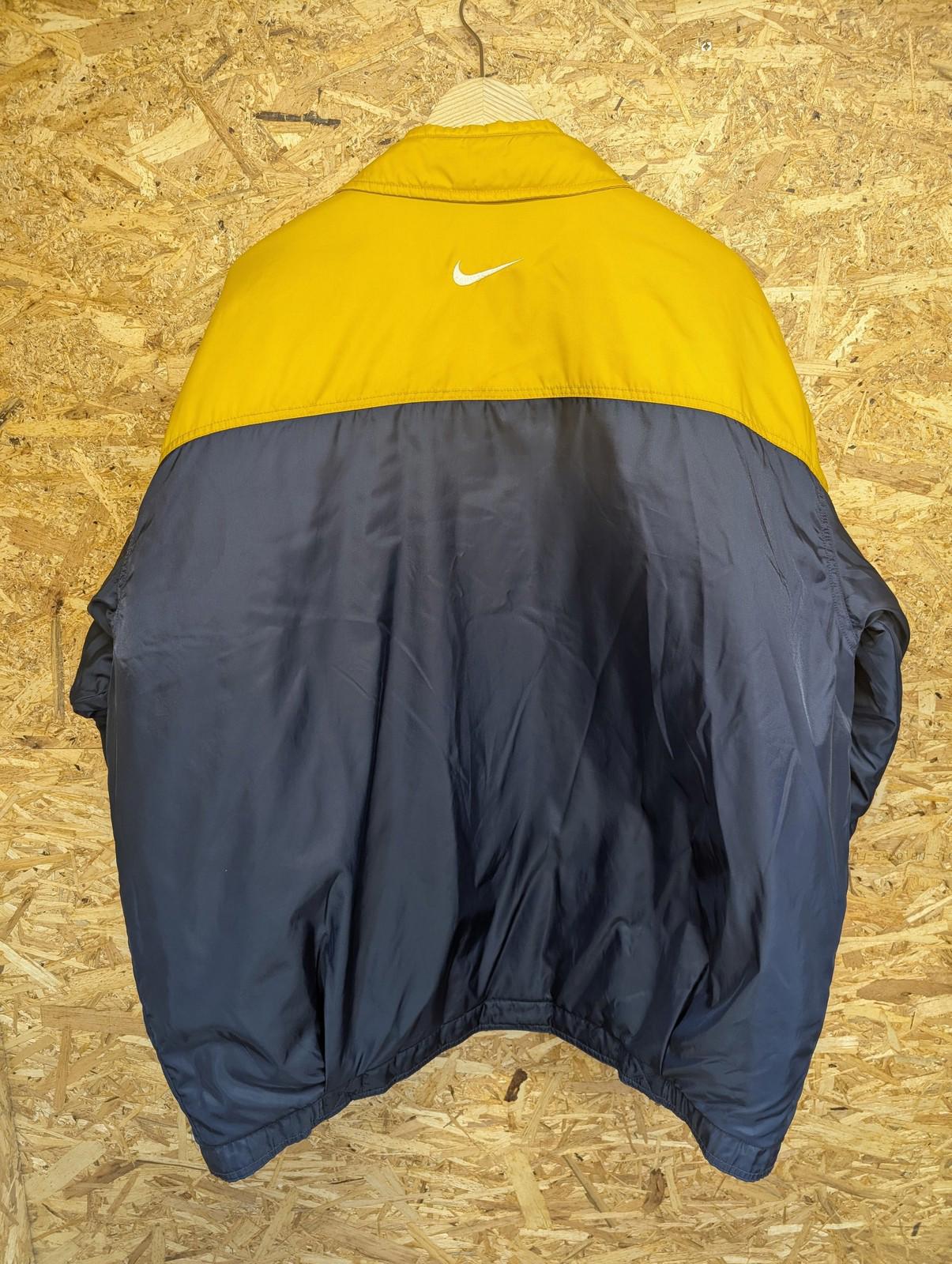 Nike Track Jacket 2XL Men Vintage 90s Yellow Navy Blue Full Zip Y2K Retro XXL
