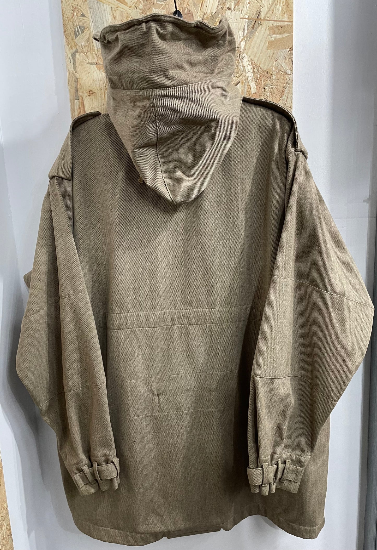 Nigel Cabourn Parka Anorak Waterproof Oatmeal Beige Full Zip Military 40 2XL