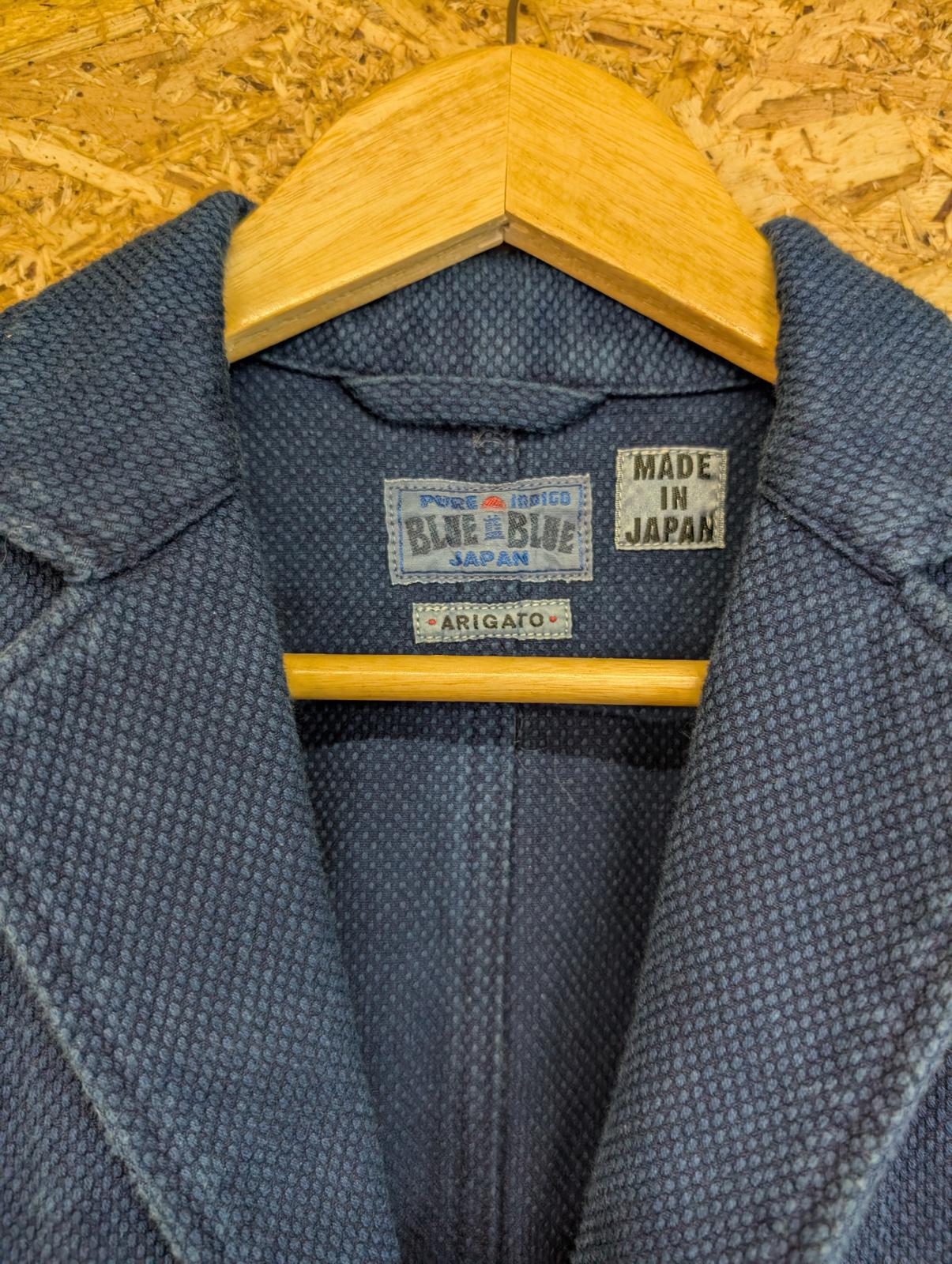 Blue Blue Japan Workwear Pure Indigo Longline Chore Jacket Thick Cotton Small