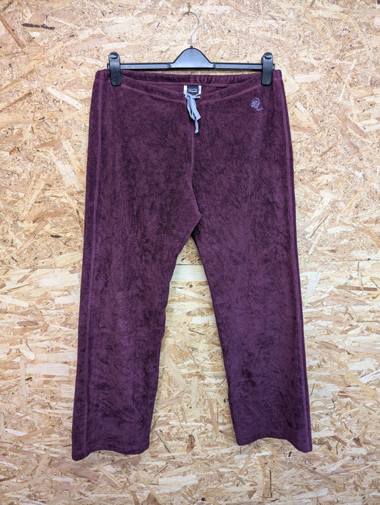 Patagonia Joggers Womens Medium Rhythm Fleece Pants Burgundy Red Purple