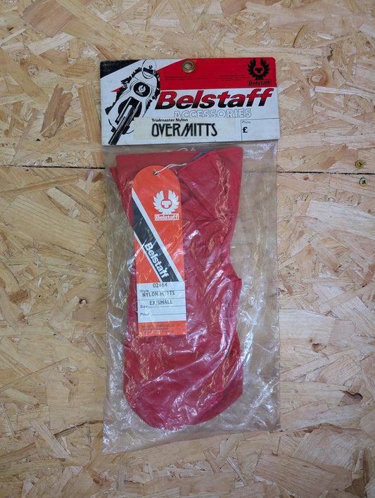 Vintage Belstaff Trialmaster Nylon Over Mitts Motorcycle Mittens Size EX Small