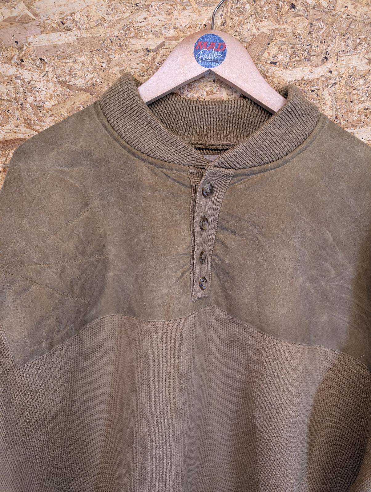 Filson Guide Jumper Mens 3XL Beige Wool Tin Cloth Sweater Style 711 USA Made