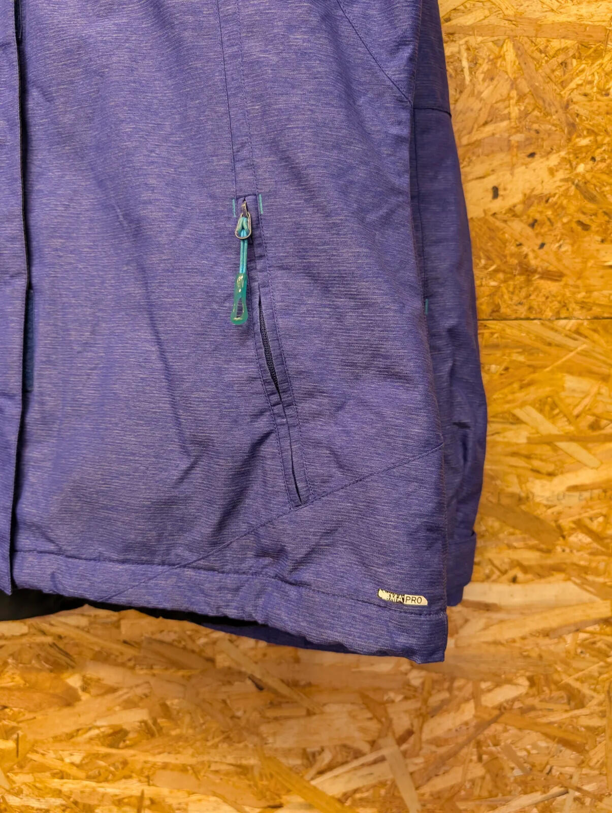 Salomon Ski Jacket Womens Large Advanced Skin Purple Dry 10K Clima Waterproof
