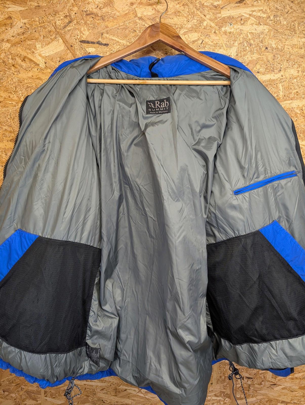 Rab Extreme Down Puffer Jacket XL Men Summit Down Blue Grey Puffa Vintage Y2K