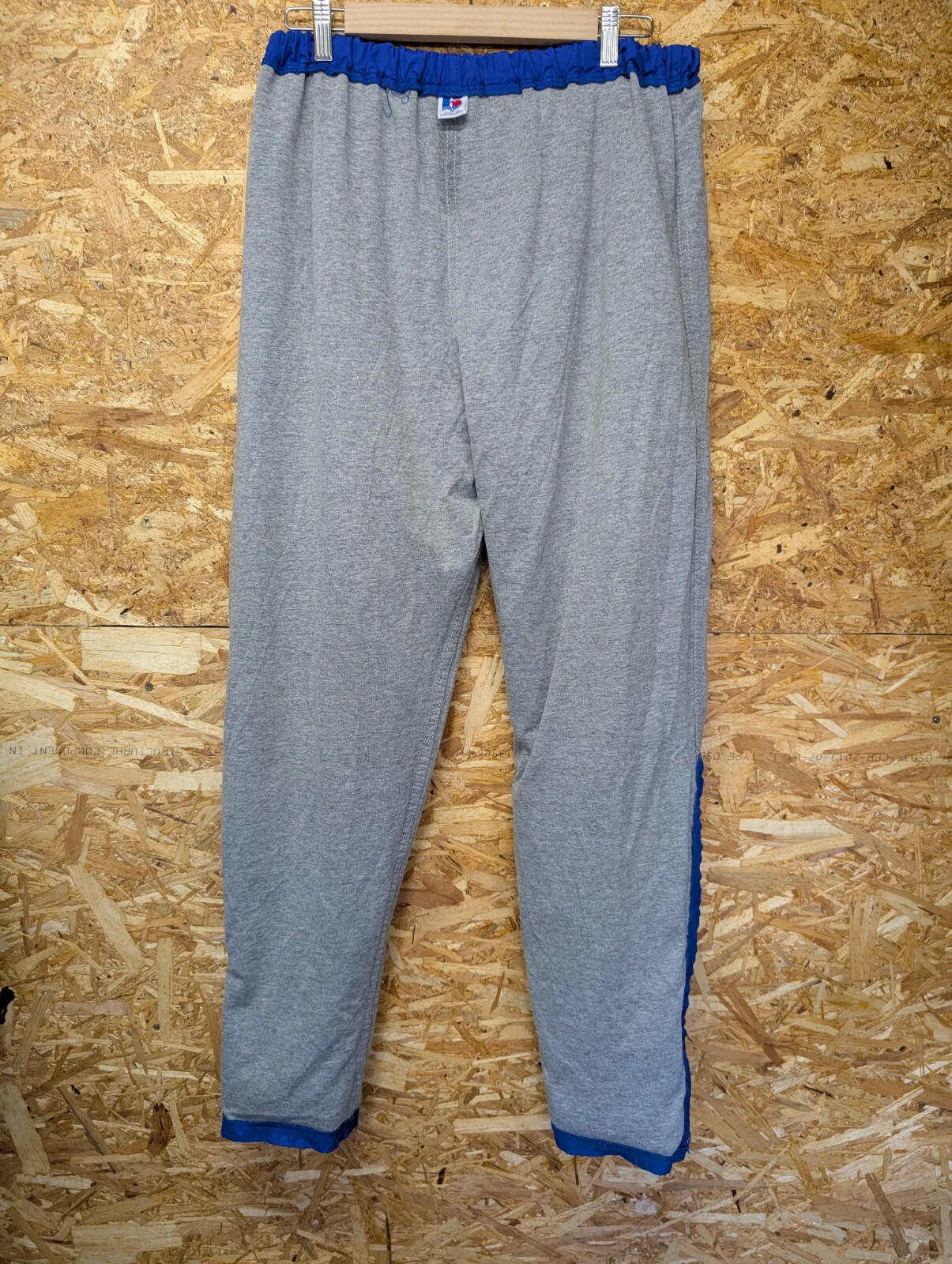 Vintage Russell Athletic Joggers Medium Blue Lined Zip USA Made Track Pants 90s