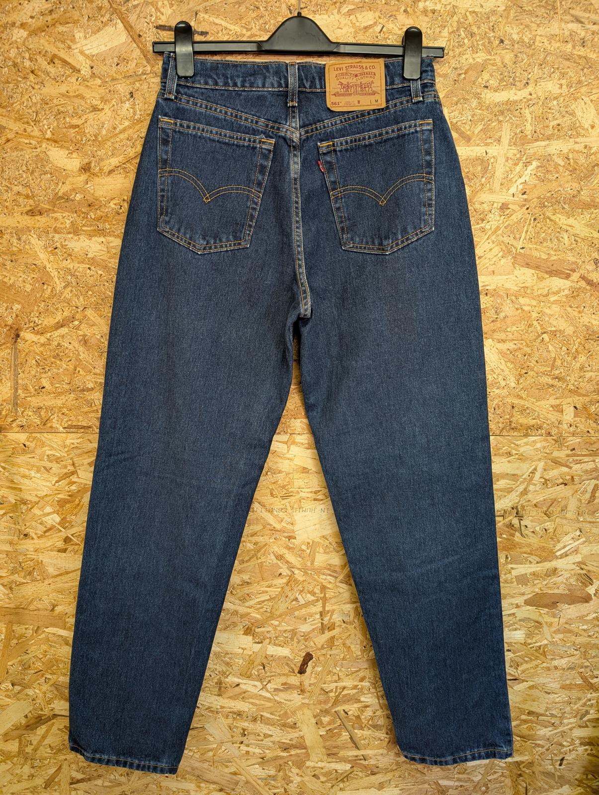 Levis 561 Size 8-10 W28 L32 Vintage 90s Jeans Made In USA Loose Fit Straight Leg