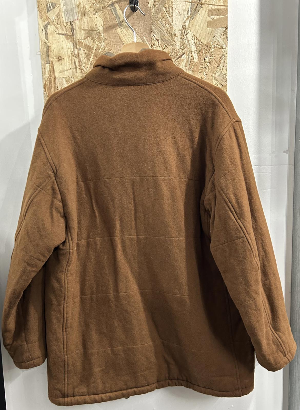 Burberrys Padded Coat Mens Size XL Brown Wool Cashmere Blend 90s Vintage