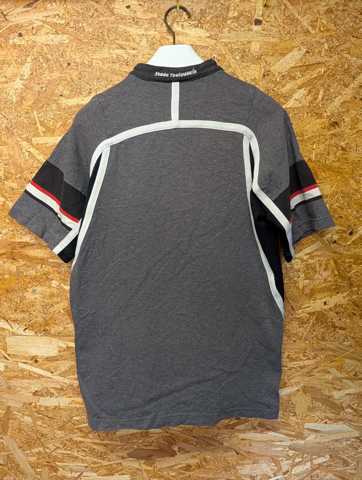 Stade Toulousain 02/03 Away Rugby Shirt Mens Small Nike Grey S/S Vintage Top 14