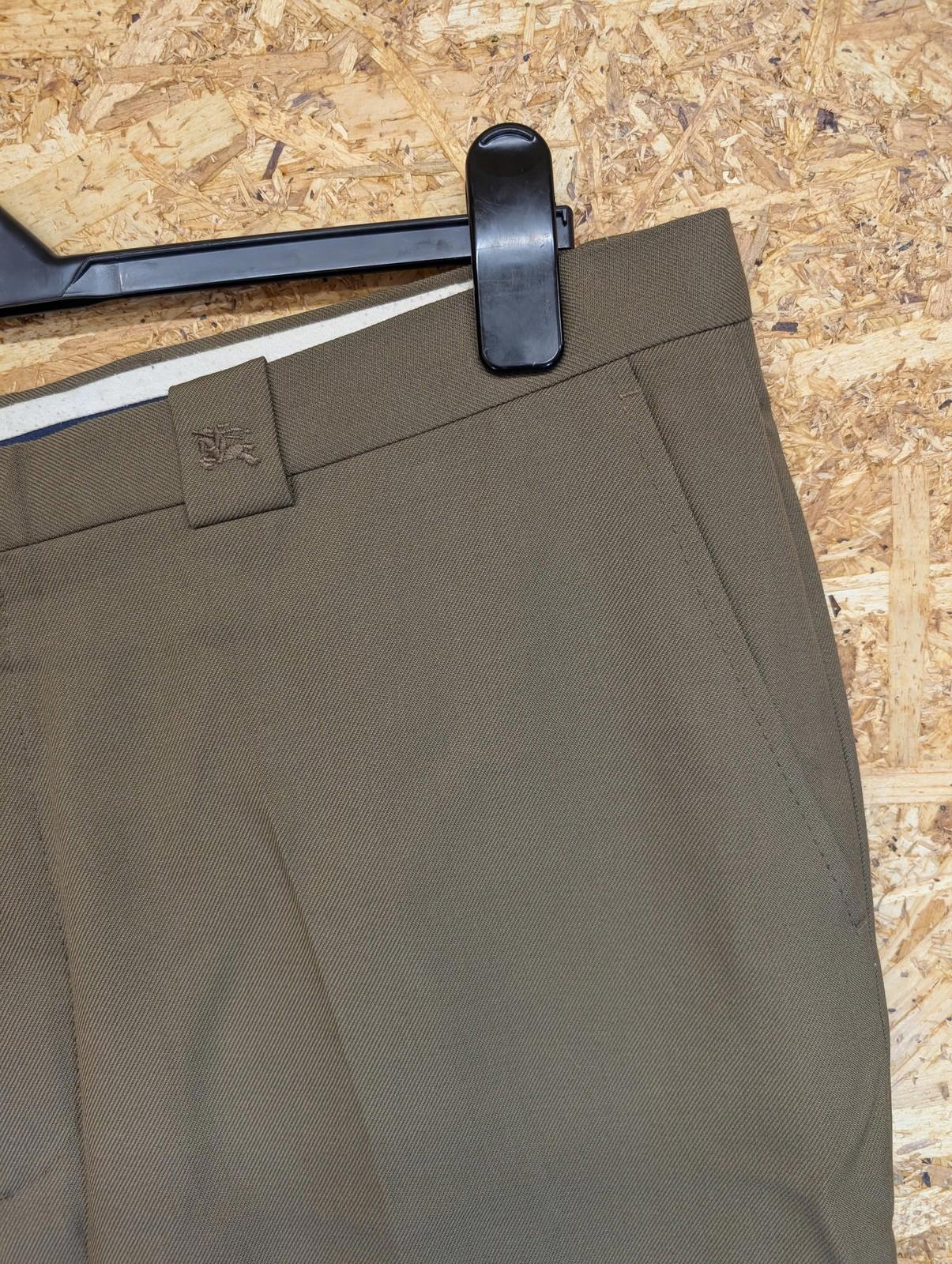 Burberry Brumby Trousers Mens W38 Button Fly Beige Oatmeal Cotton Blend Vintage