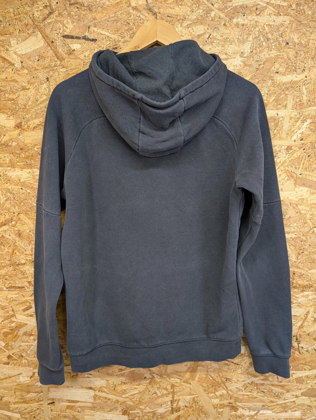 Nike Paris Hoodie Mens Small Pullover Embroidered Logo Black Grey Cotton Blend