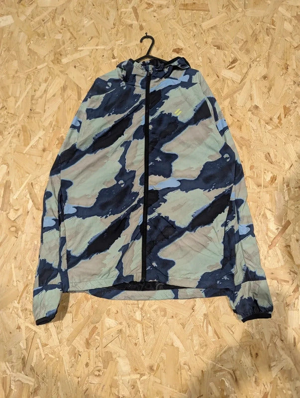 Superdry Windbreaker Mens Medium Green Navy Beige Camouflage Lightweight Parka