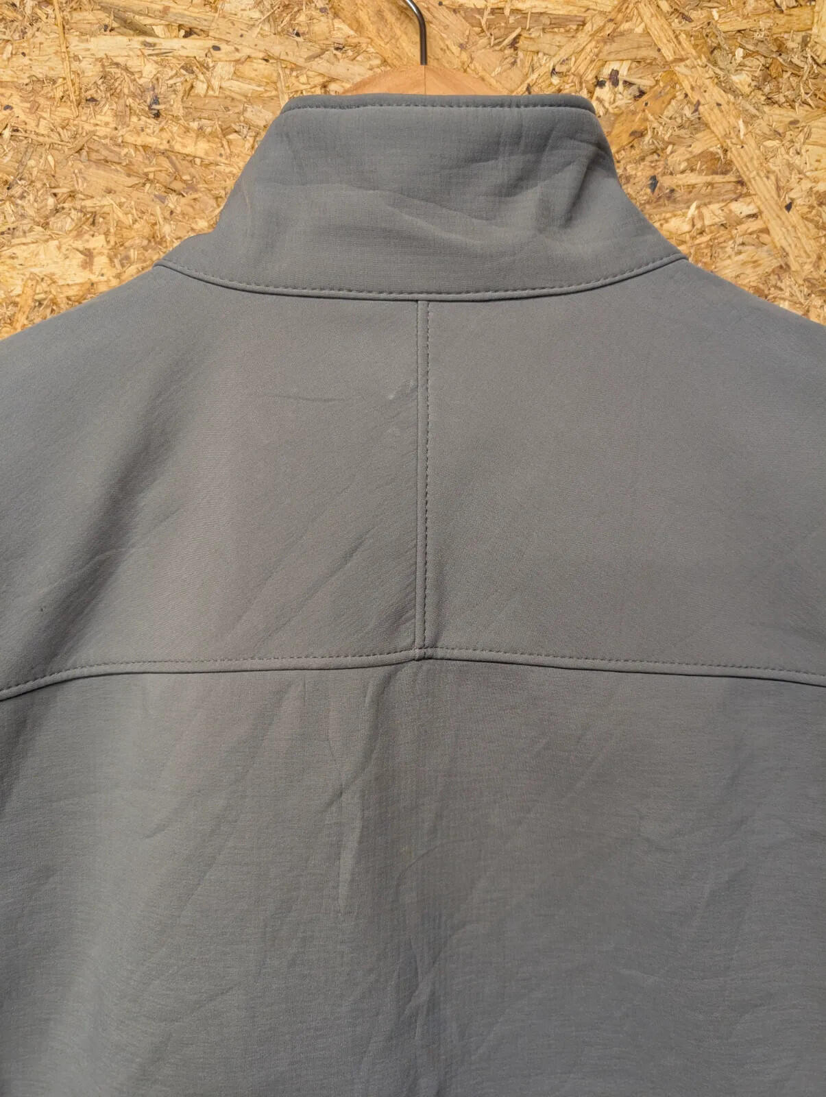 Patagonia Adze Fleece Vest Men Small Grey Polartec Zip Stretch Gilet Body Warmer