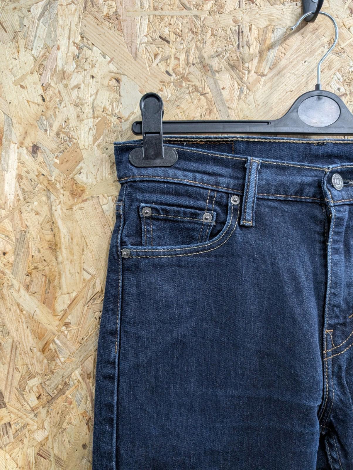 Levis 510 Skinny Jeans W30 L32 Men Navy Blue Stretch Premium Red Tab Zip Fly