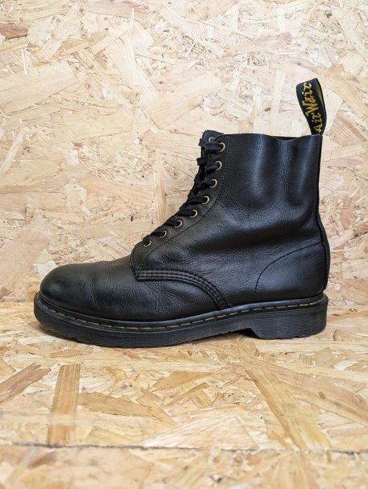Dr Martens 1460 Boots Mens UK 10 Black Leather Vintage Retro Combat Skinhead