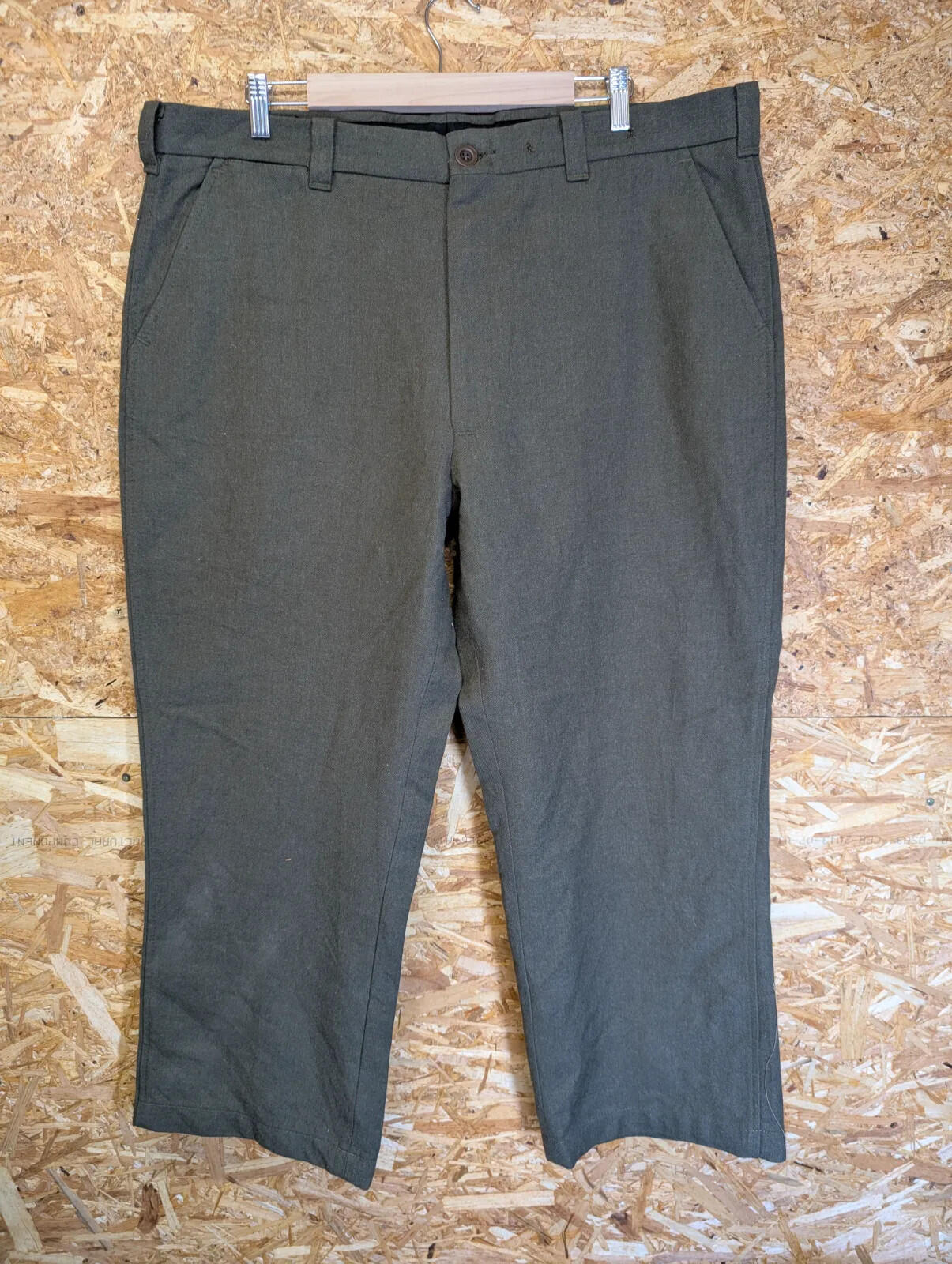 Filson Forestry Cloth Trousers W42 L28 Style 14 Wool Green Work Wear USA Made