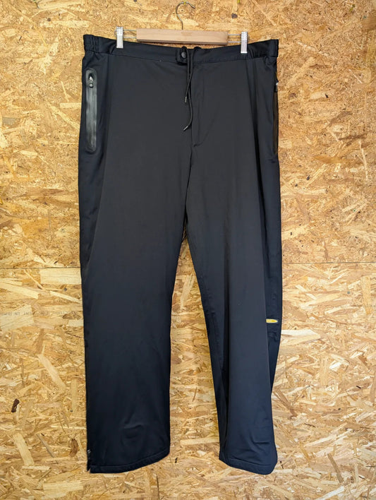 Greg Norman Golf Pants Mens W38 L32 XL Waterproof Black Elastic Stretch Cuff Zip