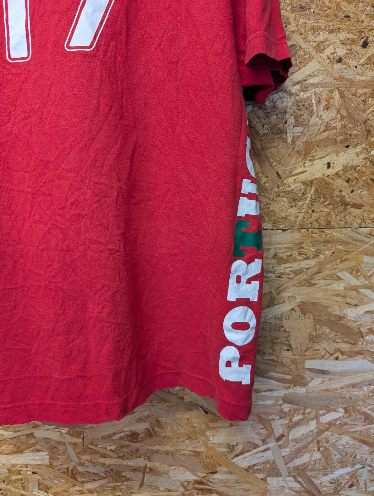 Nike Tiempo Portugal Football T-Shirt Men XL Red Cotton 17 Christiano Ronaldo
