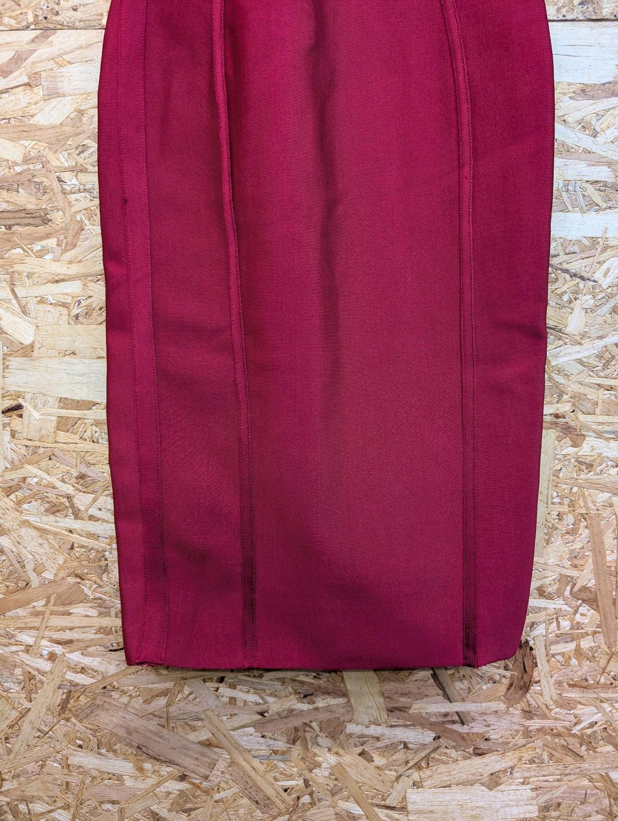 House of CB Bodycon Dress Women's S Strappy Burgundy Red Rayon Blend