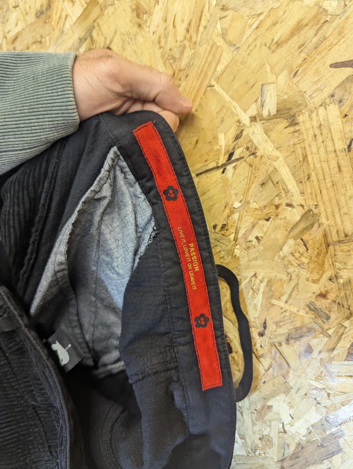 Griffin Biker Zipper Trousers W30 L34 Pants Baggies Black Corduroy Biker Pants