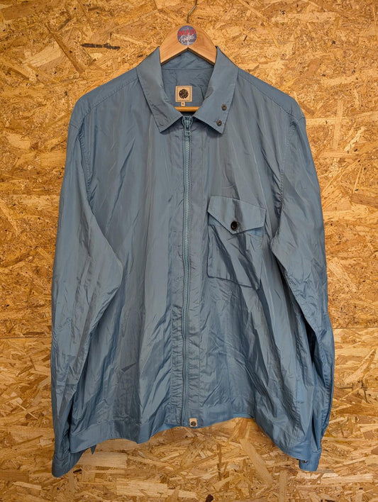 Pretty Green Field Shirt Jacket XL Casual Turquoise Blue Oi Polloi Gallagher