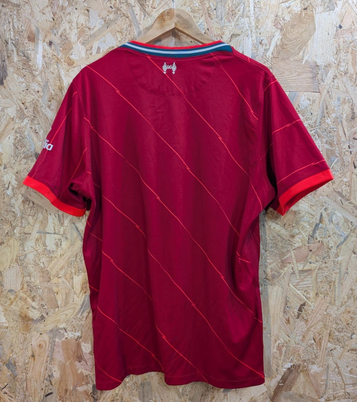 Liverpool Football Shirt Men XL 21/22 Home Short Sleeve Standard Chartered Nike