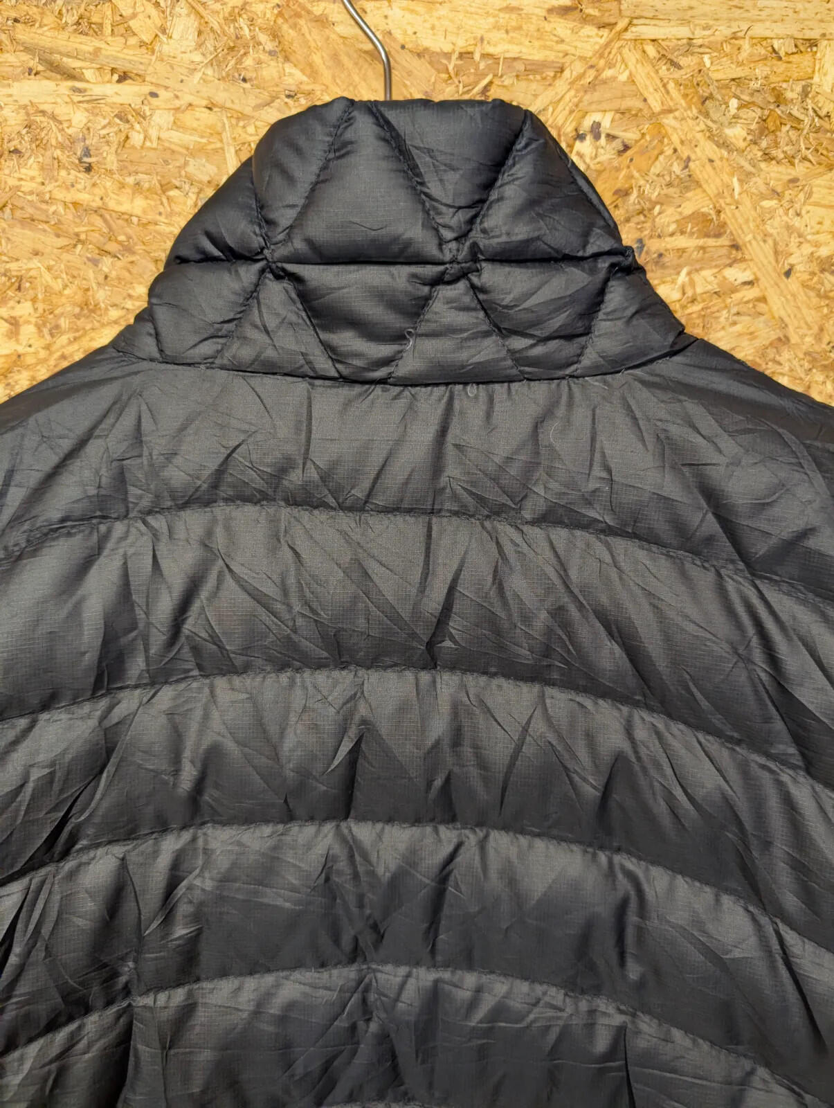 Patagonia Down Sweater Jacket Womens Medium Quilted Black Puffer Full Zip Layer