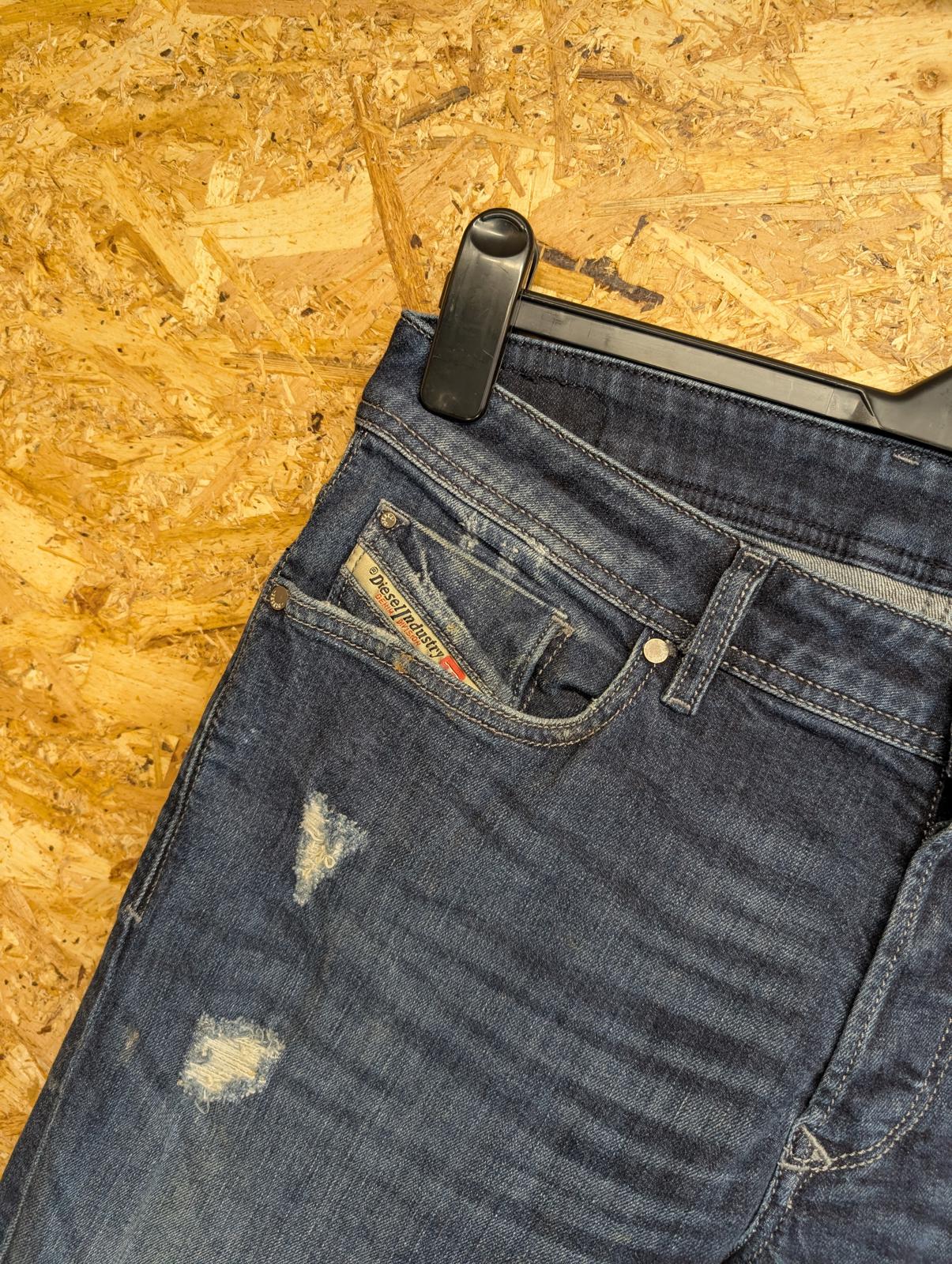 Diesel Troxer Slim Skinny Jeans W32 L32 Stretch Indigo Blue Denim R8KJ4