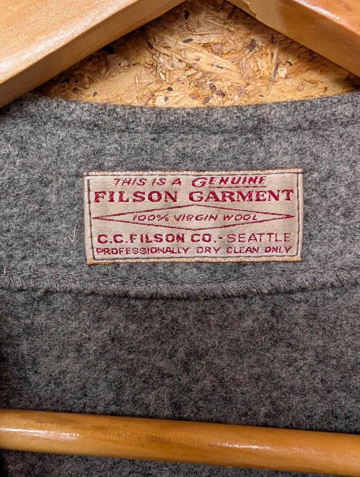 Filson Mackinaw Wool Vest Small Heather Grey Body Warmer USA USA Made Heritage
