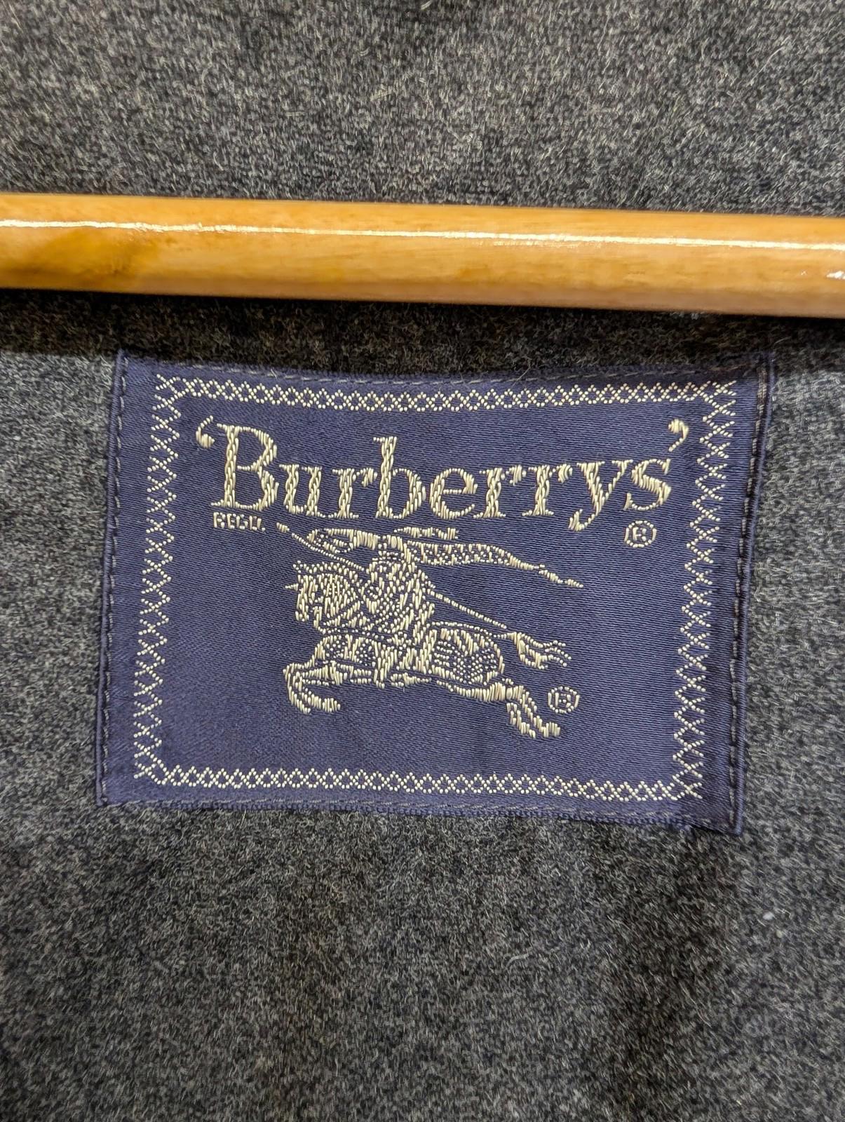 Burberry Puffer Jacket Size 3XL Men Grey Wool Blend Winter Coat Vintage 90s