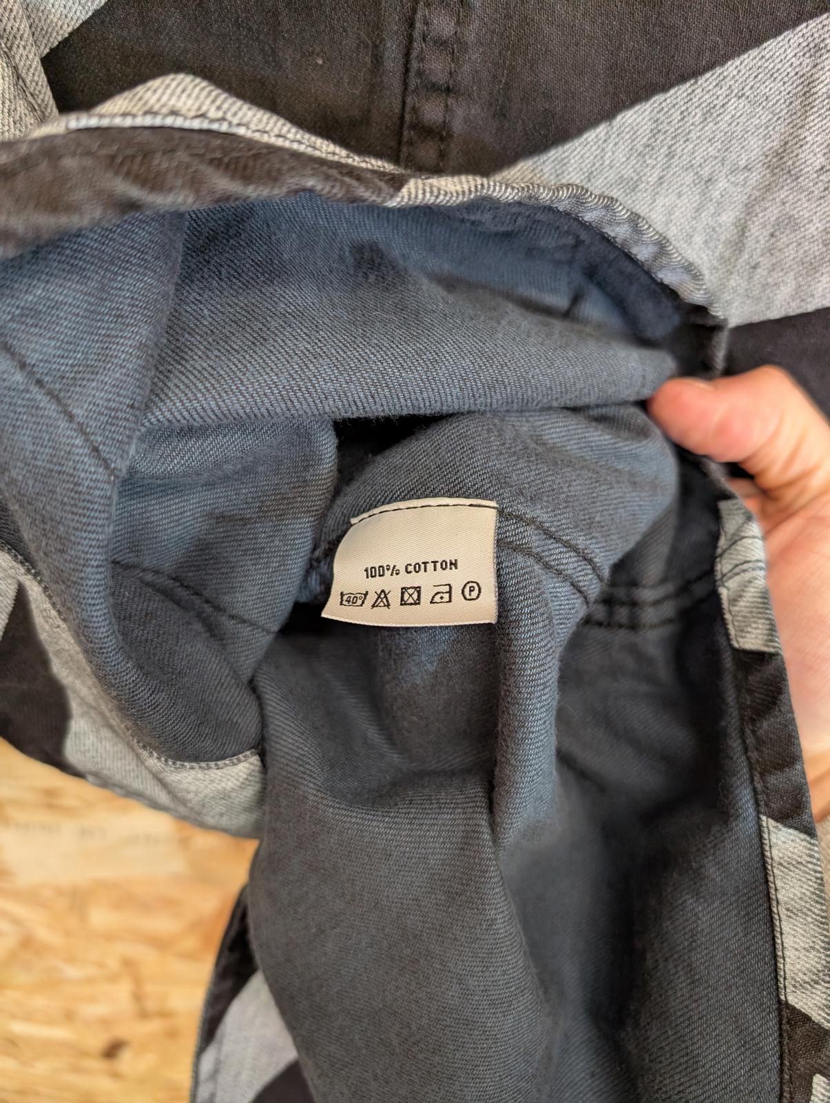 Child Of Jago Denim Jacket Small 38 Black White Grey Abstract Pattern